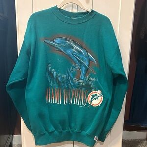 Vintage Miami Dolphins Graphic Crewneck Sweatshirt